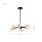 Nuvo Sedona, 28 Inch 6 Light LED Chandelier, Matte Black, Silk Screened Acrylic Lens 62/2281 - alternate 3